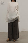 Mutedance Double Silk Shirt MD-MD24SS162-LUO Nude PM160